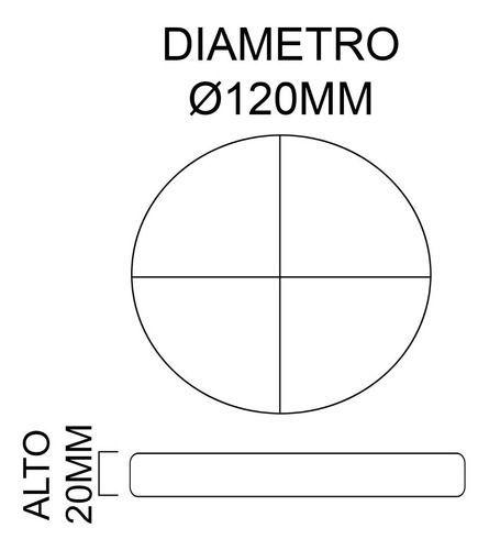 Panel Led 18w Redondo Embutido Libre Calado 3000k Luz Cálida-3