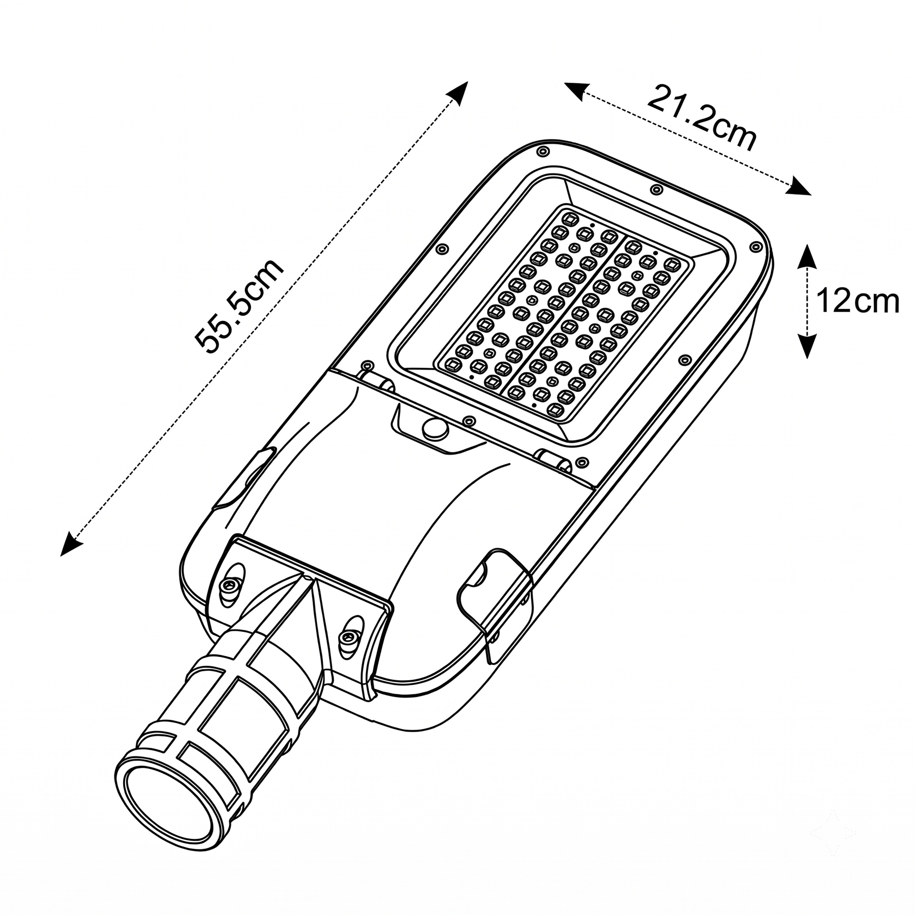 Luminaria Publica FC 150W Dimeable CCT 2 3 5K-4