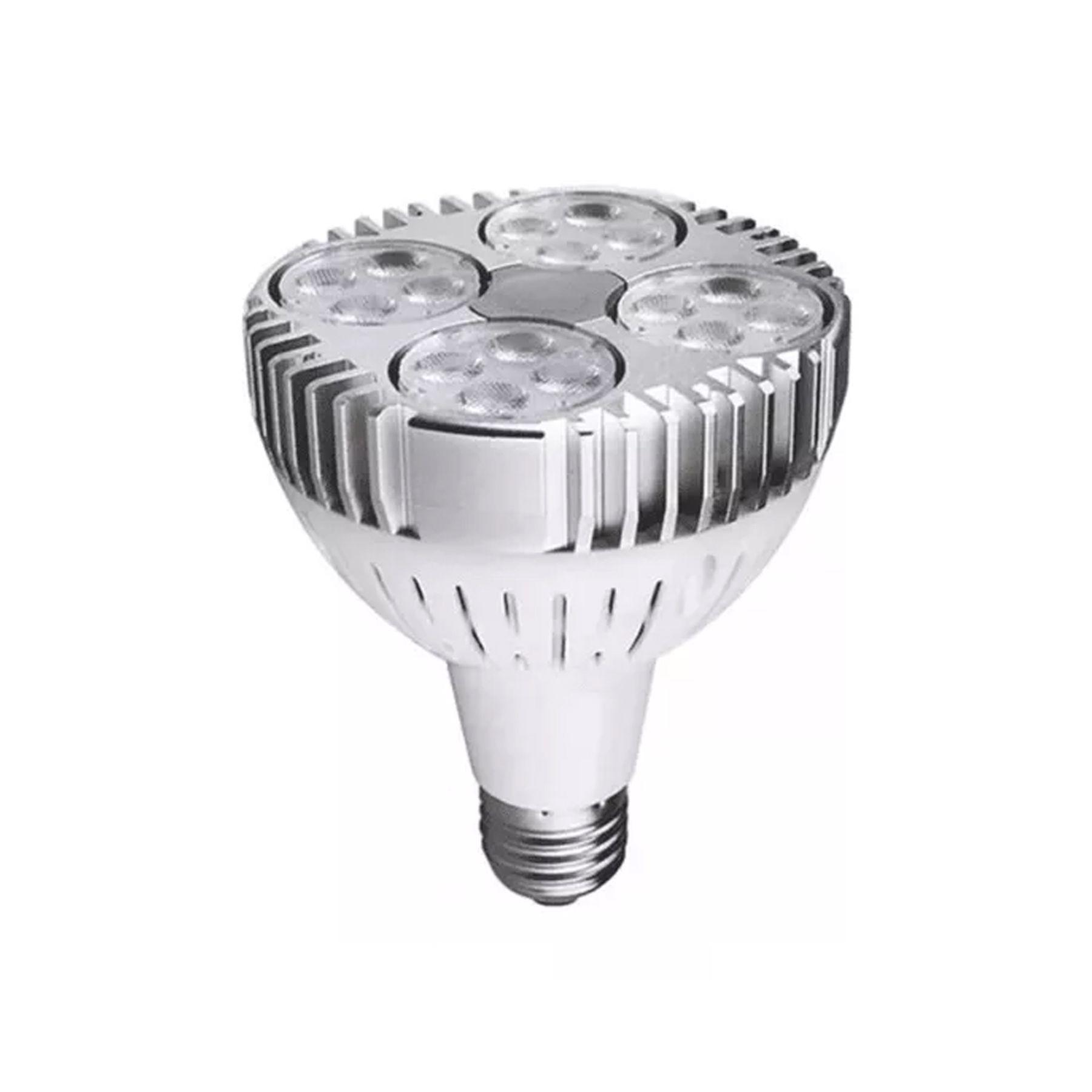 Lampara Riel 4 Focos Par30 Luz Neutra 1mt Blanco Uso Profesional-2