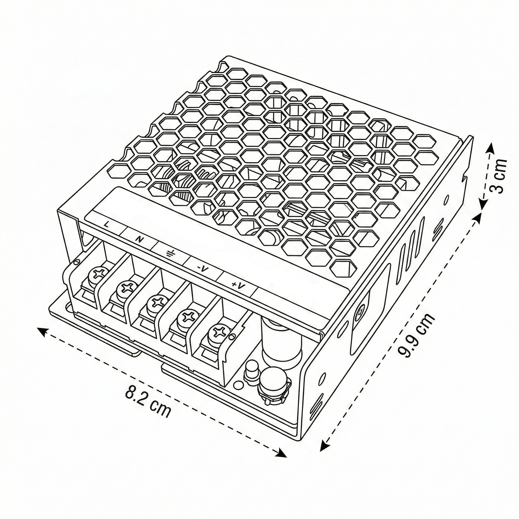 Fuente de Poder Mean Well 12V 3A 36W LRS-35-12-1