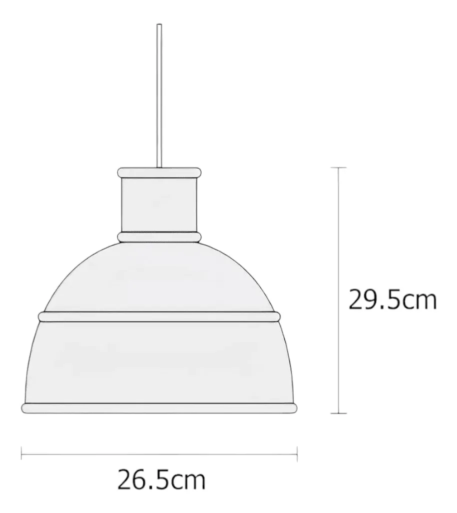 Pack 2 Lamparas Colgante Gris Soquete E27-2