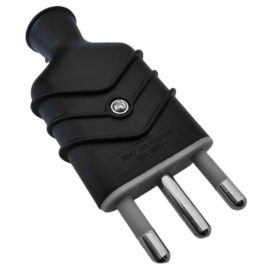 Pack De 10 Enchufes Macho Negro 10a Tipo Gewiss-3