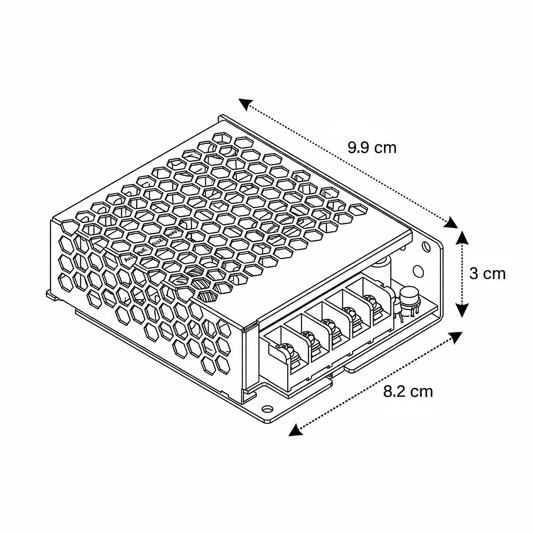Fuente de Poder Mean Well 12V 4,2A 50,4W LRS-50-12-1