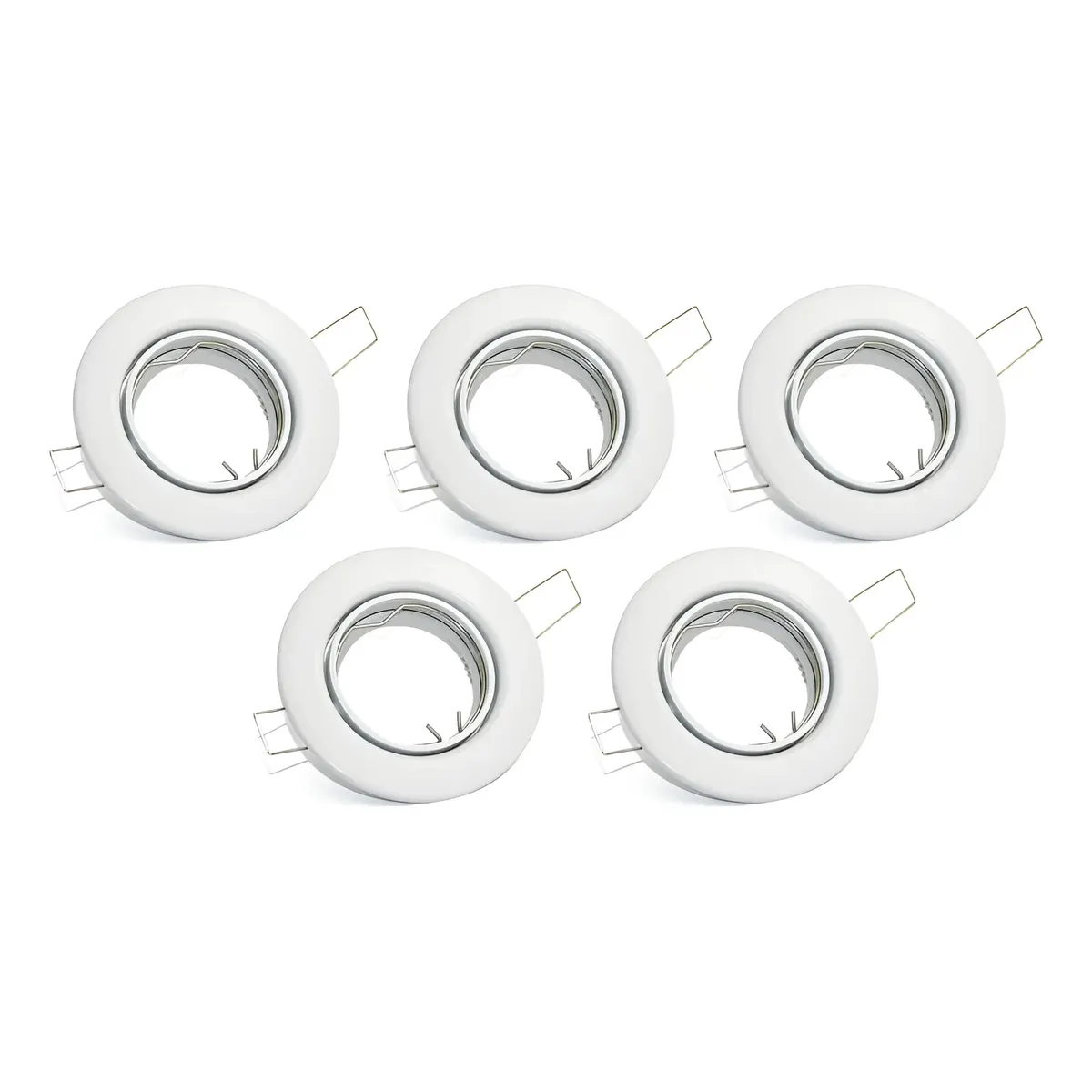 Pack 10 Porta Gu10 220v Ip20 Blanco-0