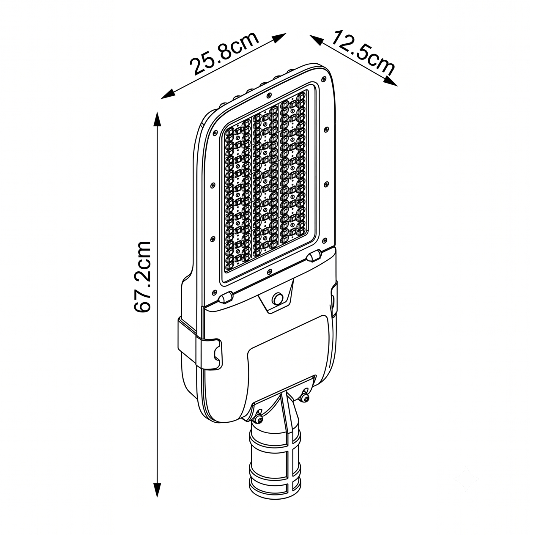 Luminaria Publica FC 195W Dimeable CCT 2 3 5K-4