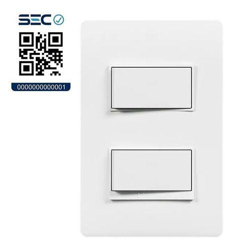 Interruptor Doble Blanco Stanford Con Certificación Sec-0