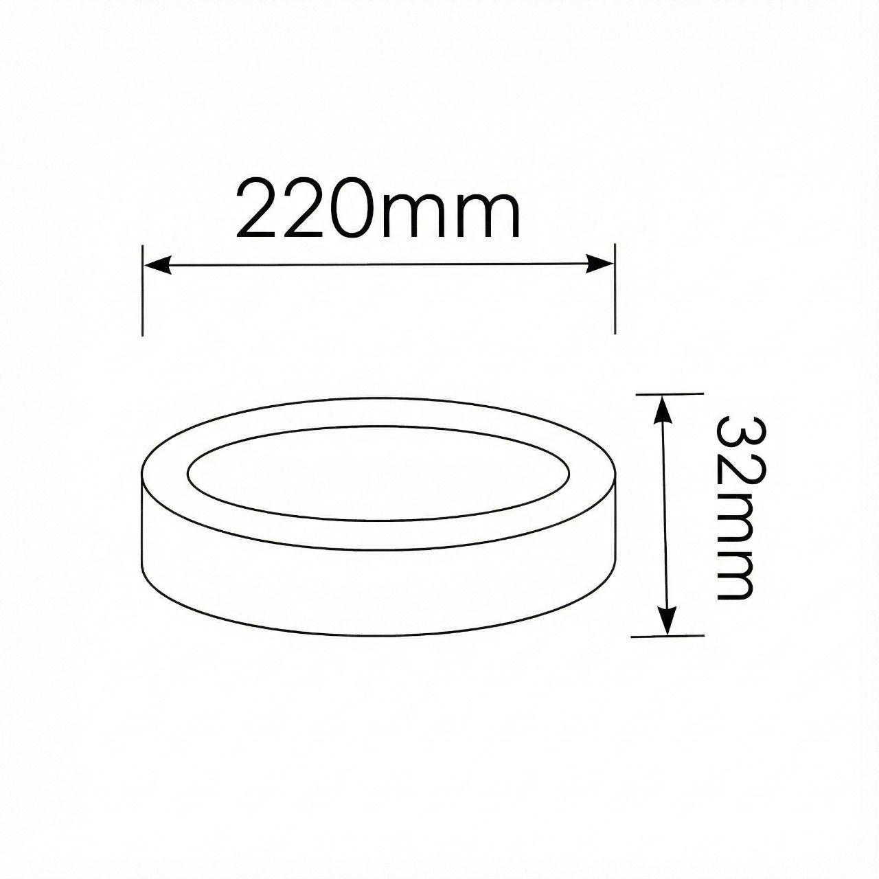 3 Focos Panel Led 26w Redondo Sobreponer Luz Neutra-3