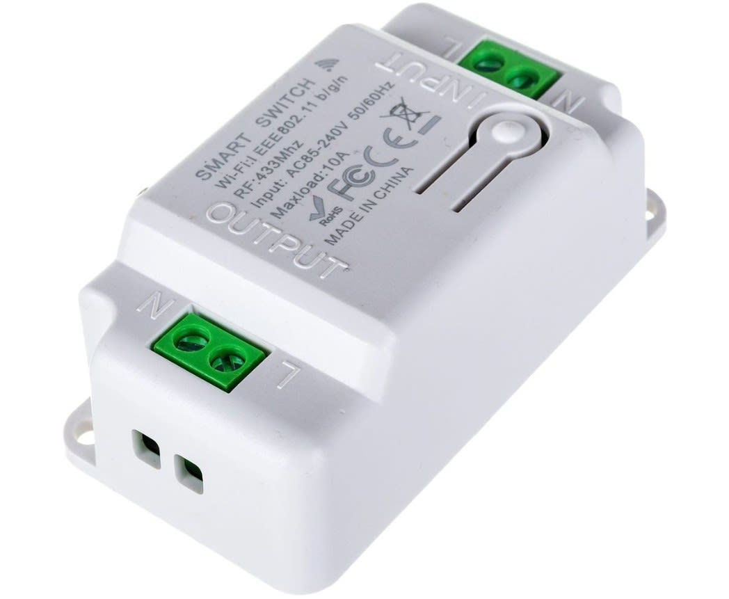 Interruptor Inalambrico 433Mhz Negro 1 Botin Receptor-2