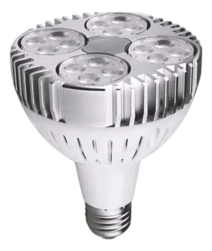 3 Foco Riel Monofasico Par30 Blanco 30W Luz Neutra-2