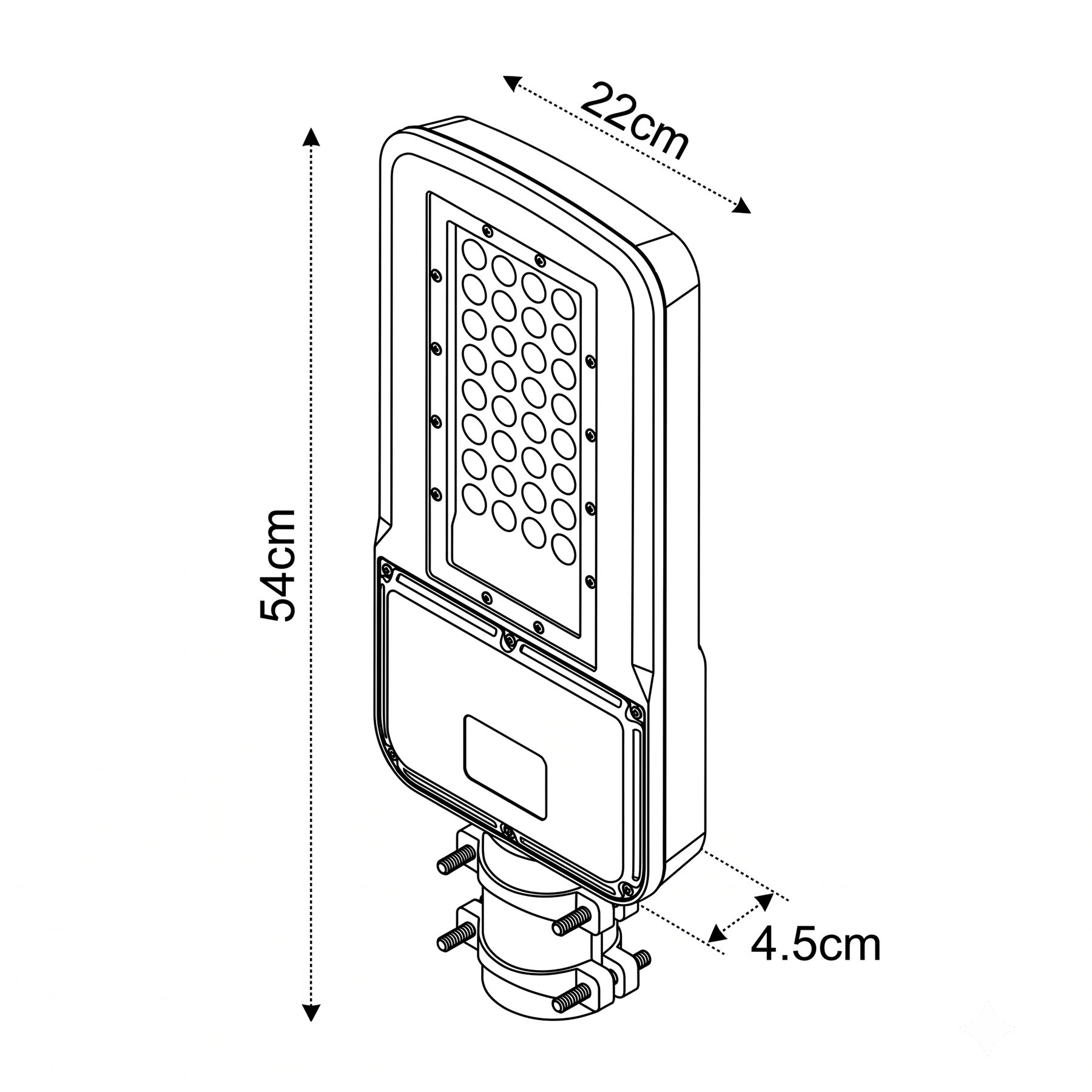 Luminaria Publica PubStreet 160W 5000K Neutra SEC-2