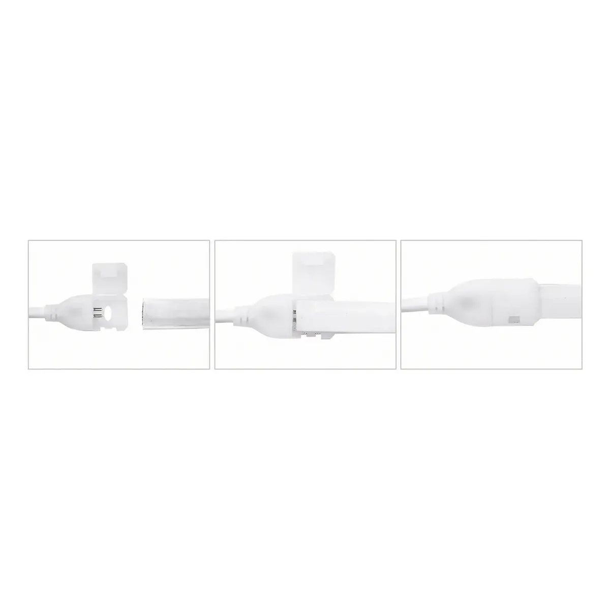 Pack 10 Adaptador Ac220v a DC Manguera Led Broche 10mm-2