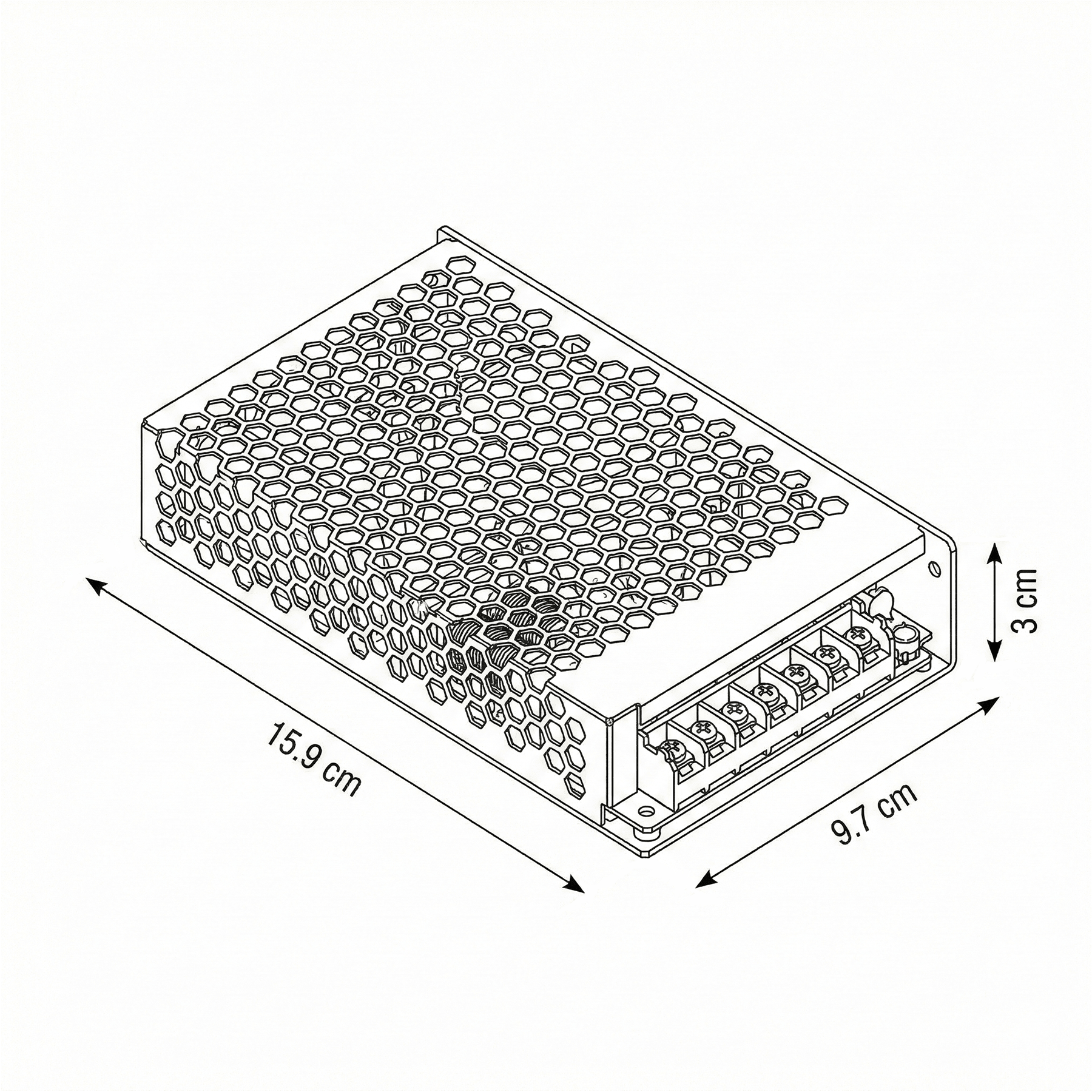 Fuente de Poder 150W 24V 6.5A Mean Well LRS-150-24-1