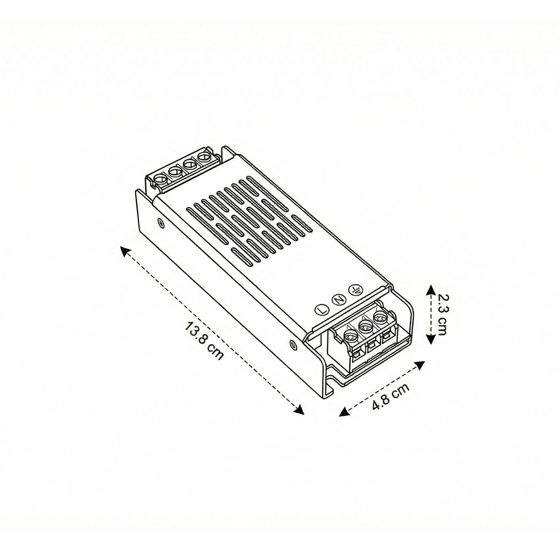 Fuente de Poder 24V 4.2A 100W MQ Compacta IP20-8