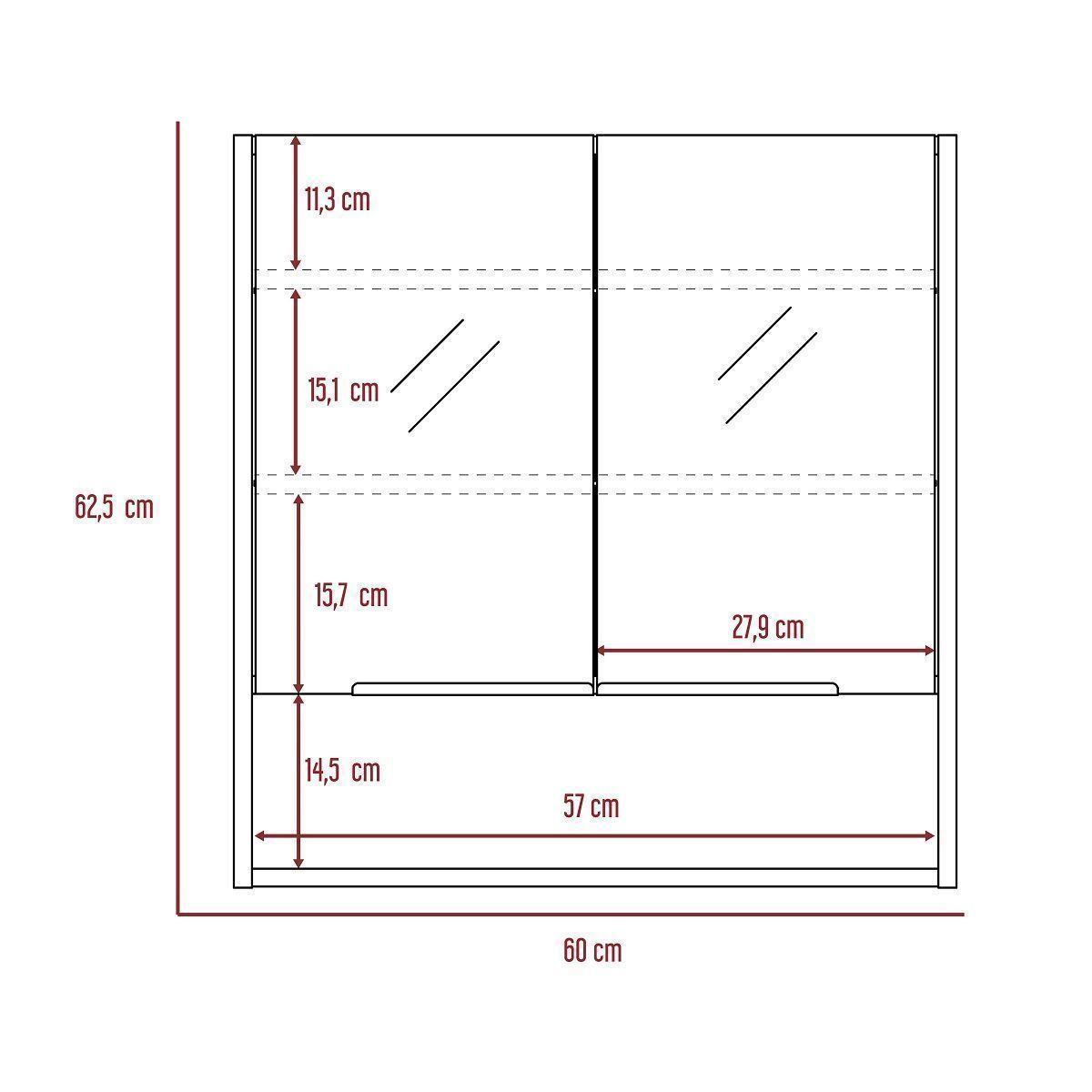 Botiquín De Baño Minimalista Vanguard Ankara Store BA0001-7
