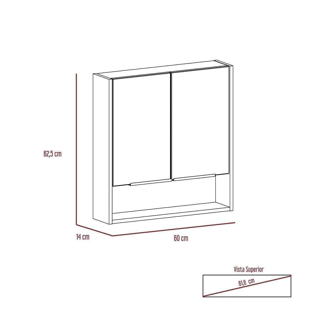 Botiquín De Baño Minimalista Vanguard Ankara Store BA0001-6
