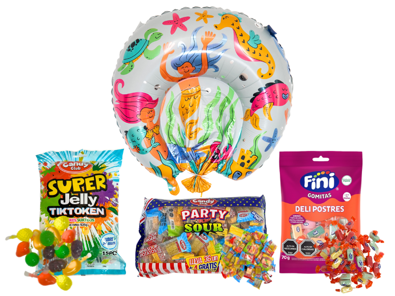Piñata Sirena + Dulces Virales-0