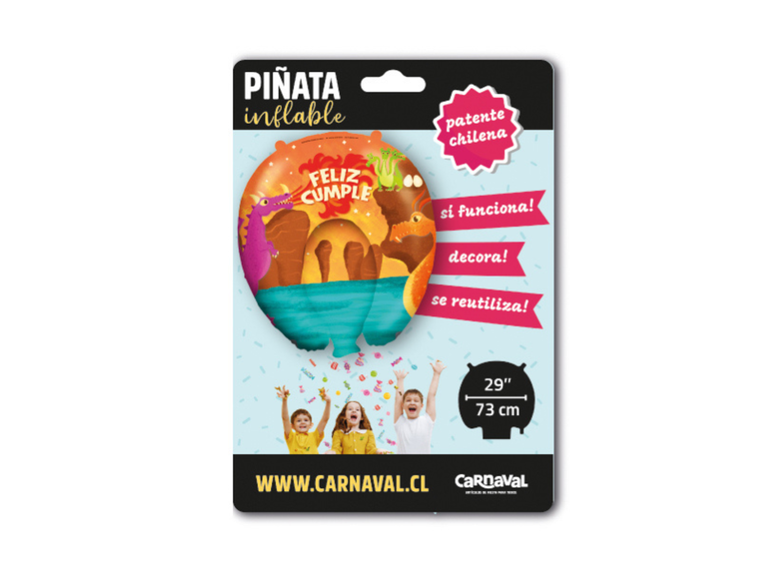 Piñata Inflable Dragones + Dulces Virales-1