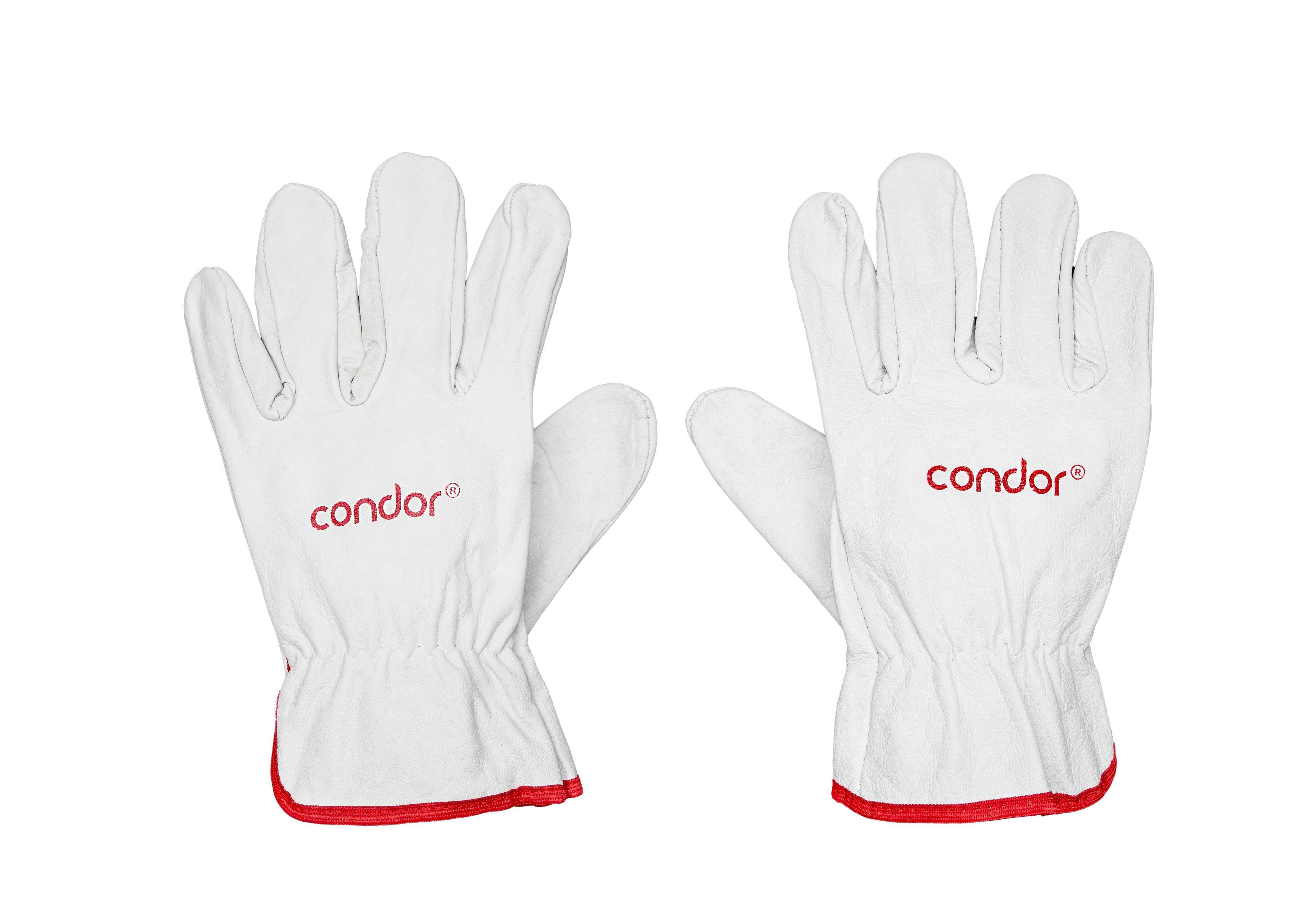 Guante de Cuero Cabritilla Natural Sin Forro-0