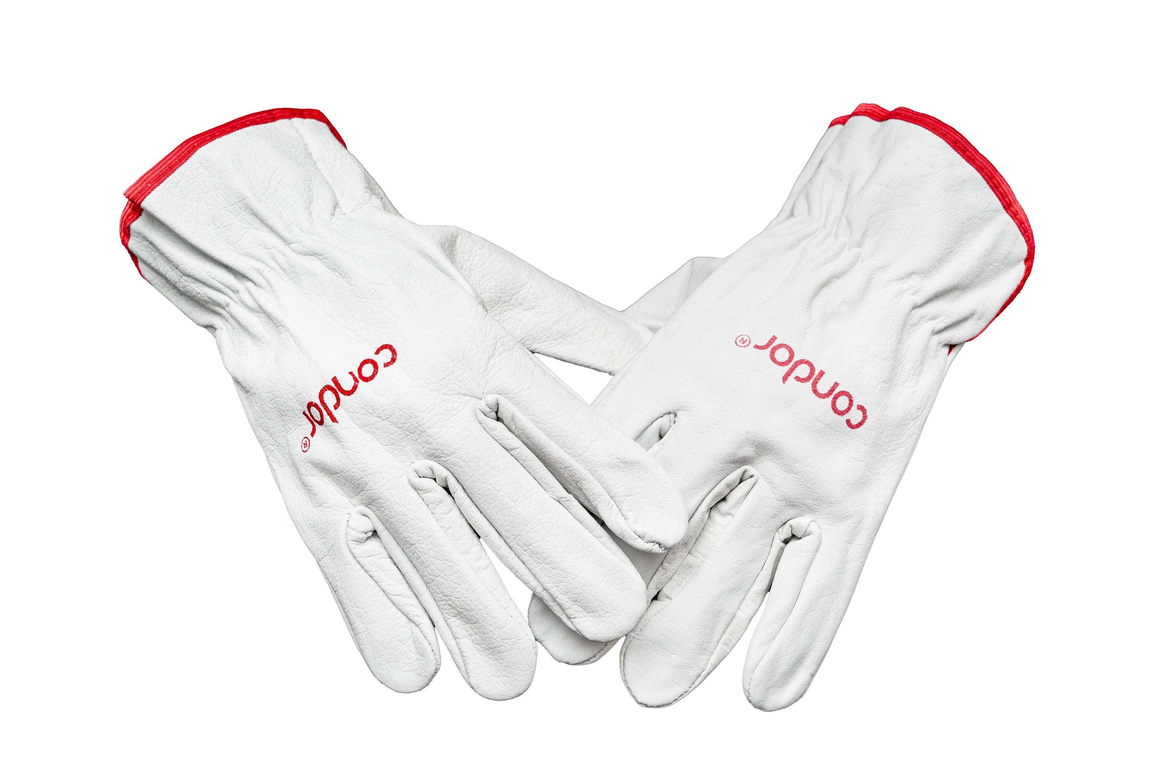 Guante de Cuero Cabritilla Natural Sin Forro-2