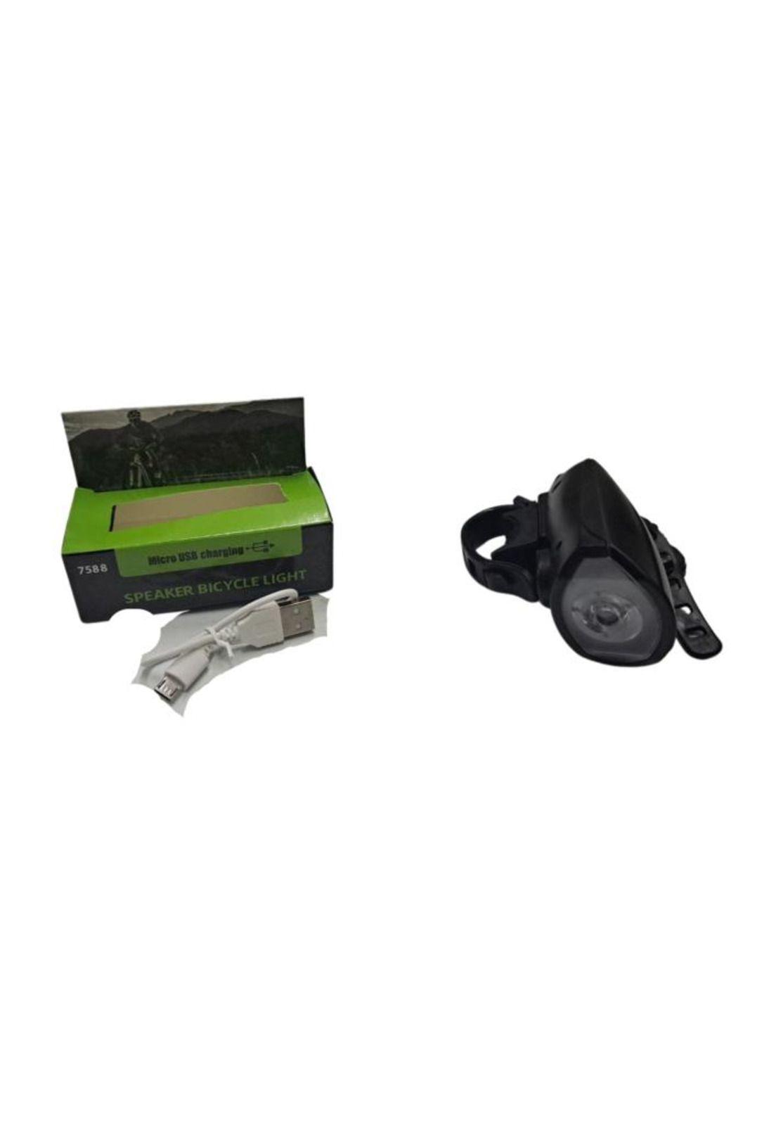 Luz Delantera De Bicicleta C/bocina Recargable-2