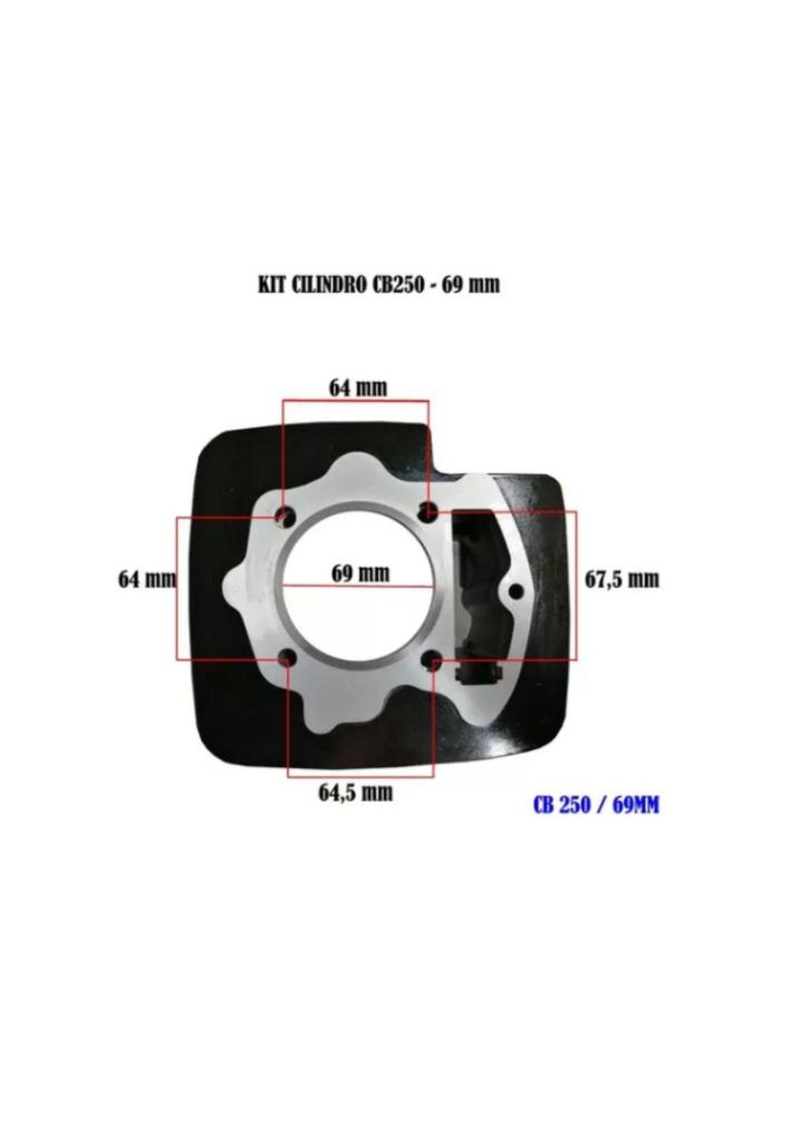 Cilindro Completo 69mm Cb 250-2