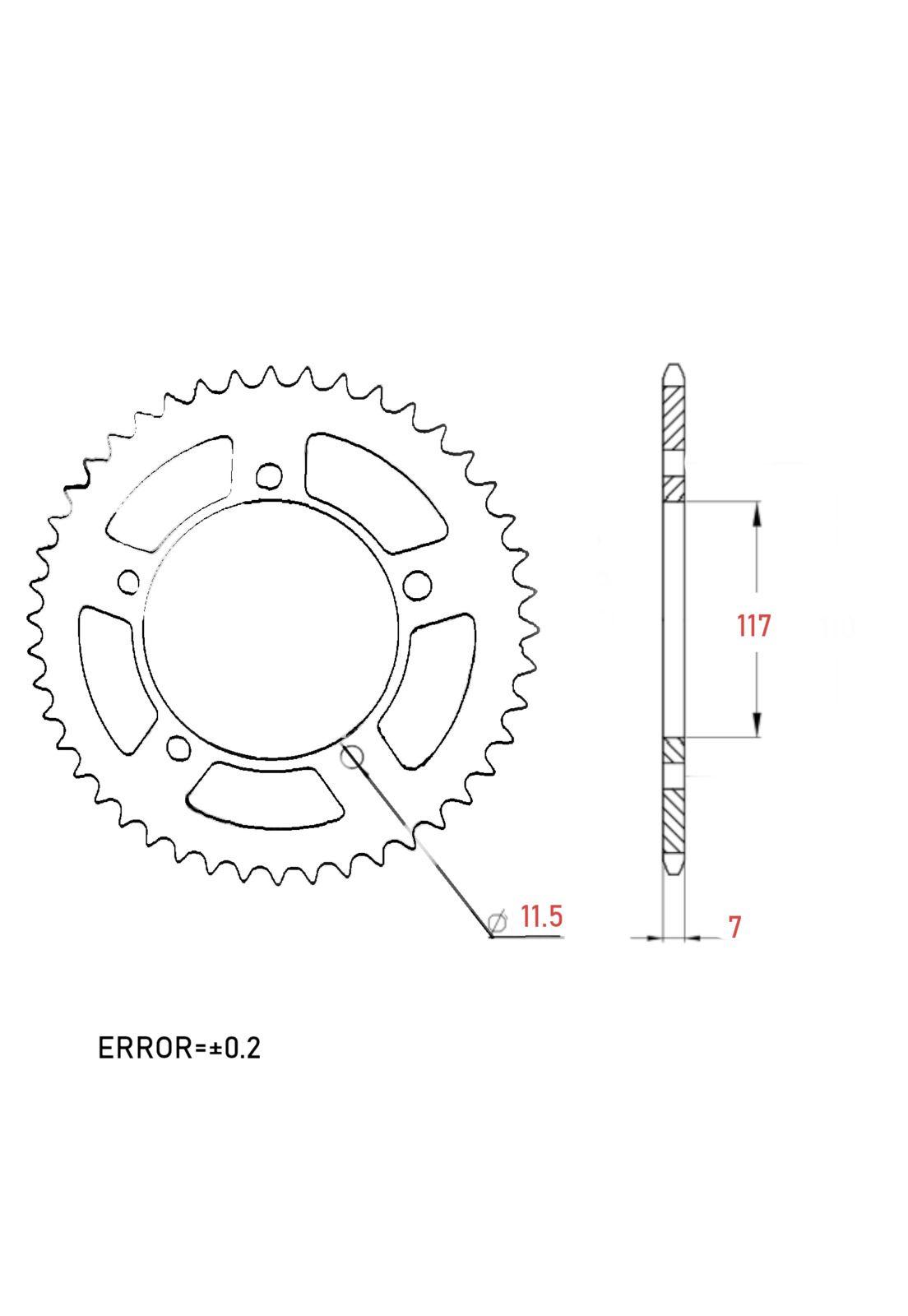 Catalina BMW 750 GS / 850 GS / 900 F / S1000RR / 525 45T ITALY PBR-1