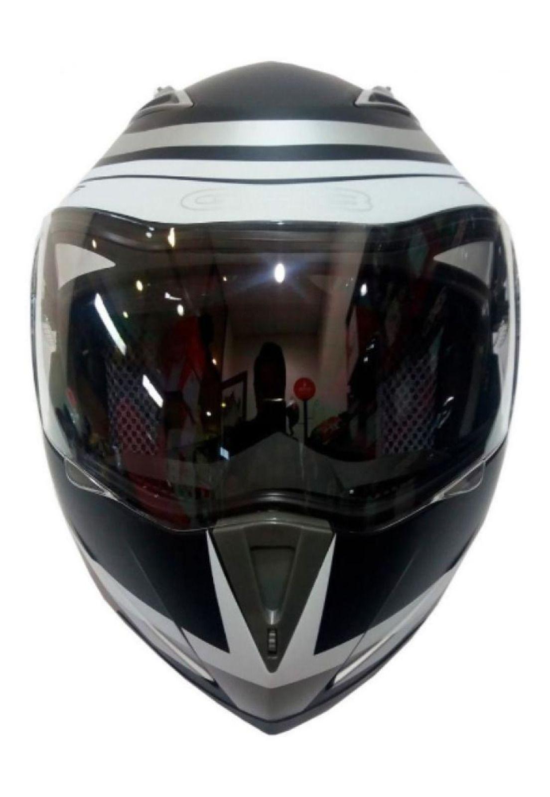 Casco Abatible Ghb 158 Cross Line Neg/gris/az/matte-2