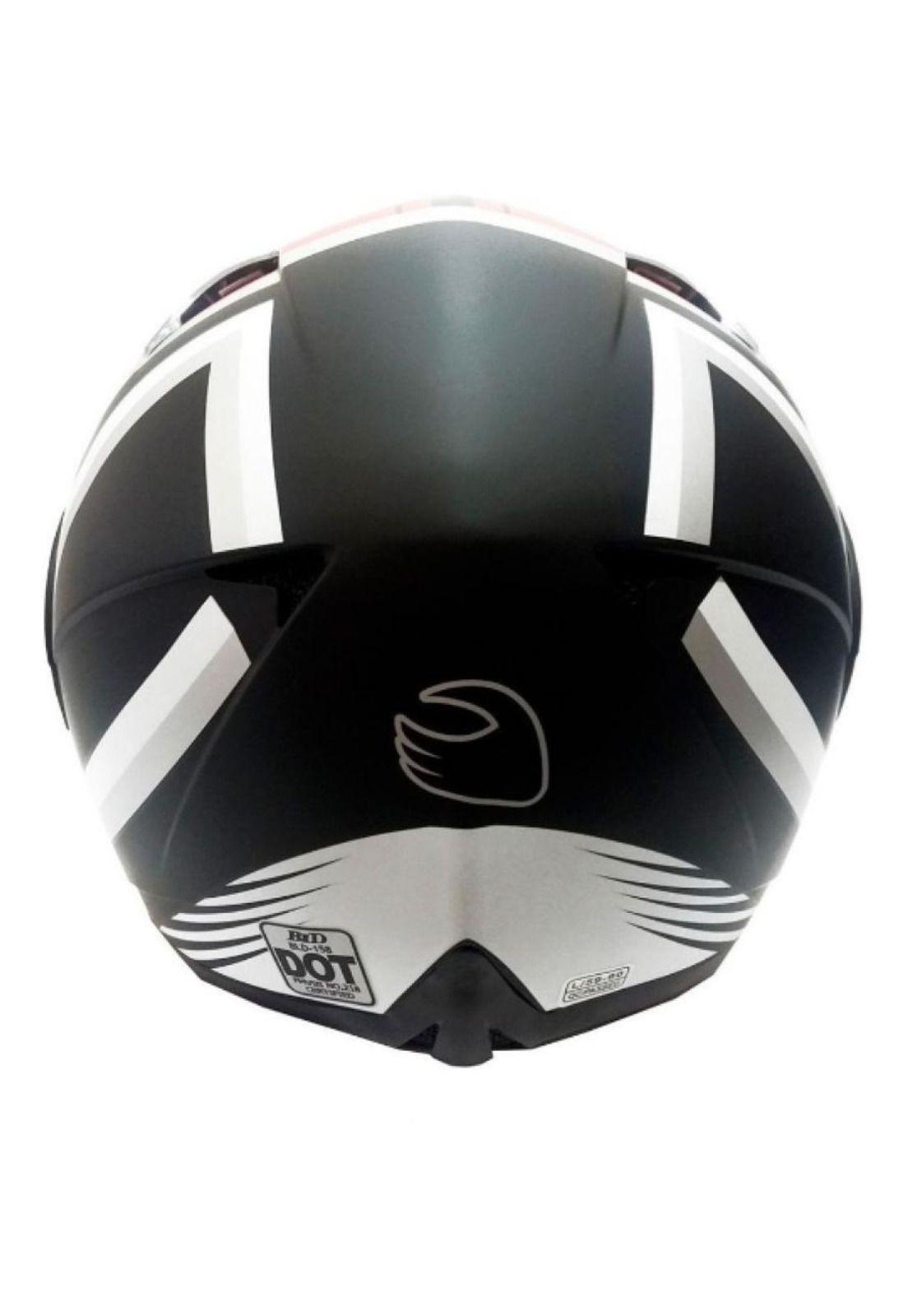 Casco Abatible Ghb 158 Cross Line Neg/gris/az/matte-3