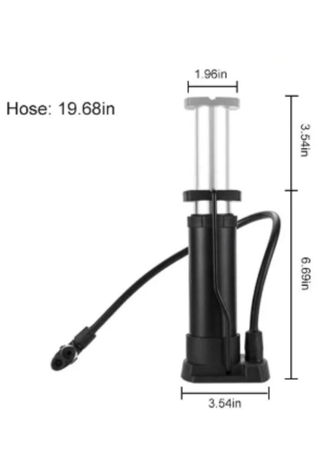 Bombín Inflador De Aire De Pie De Bicicleta + Agua De Inflar-1
