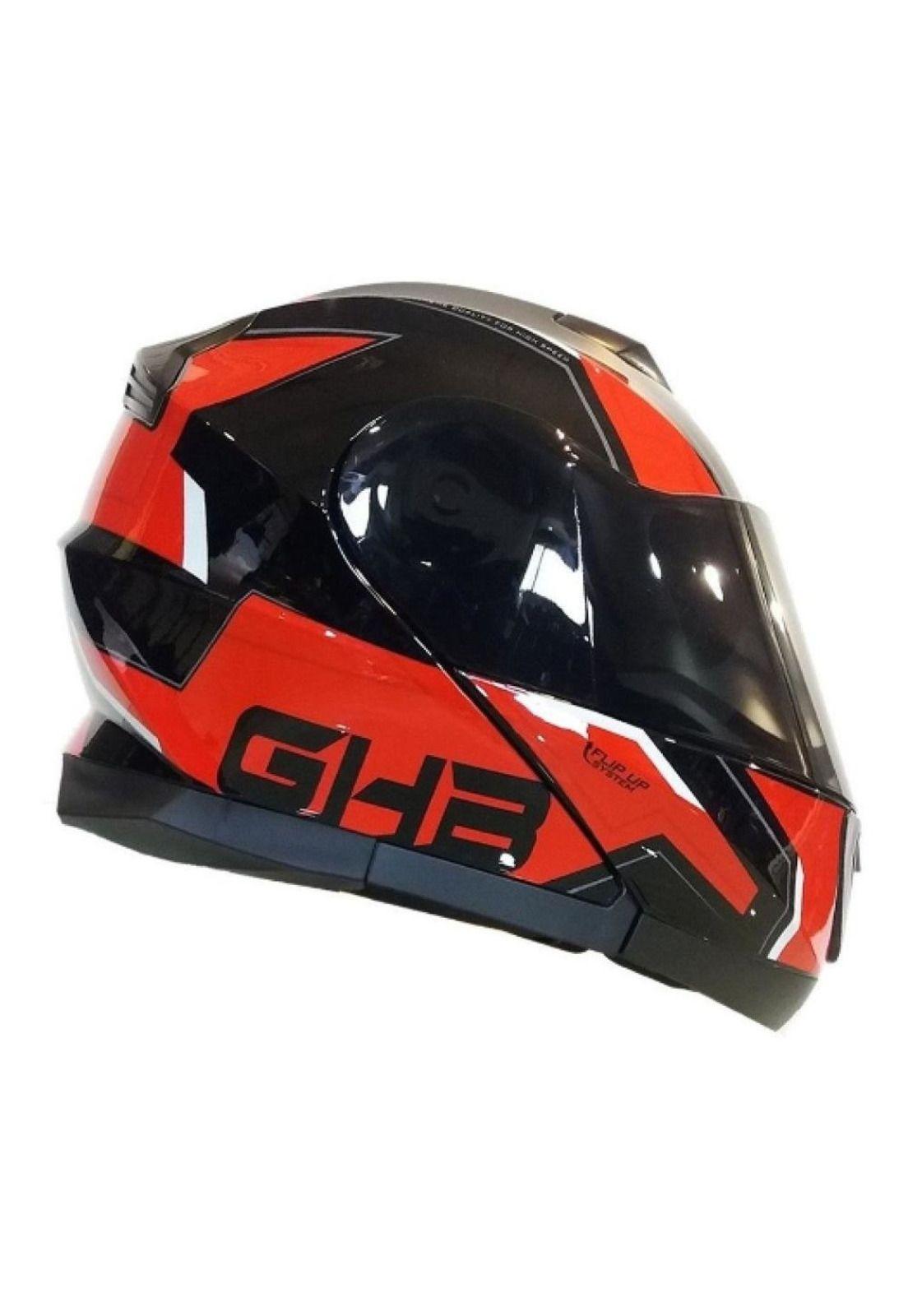 Casco Abatible Ghb 160 Stark Mica Tint. Amarillo Fluor-2