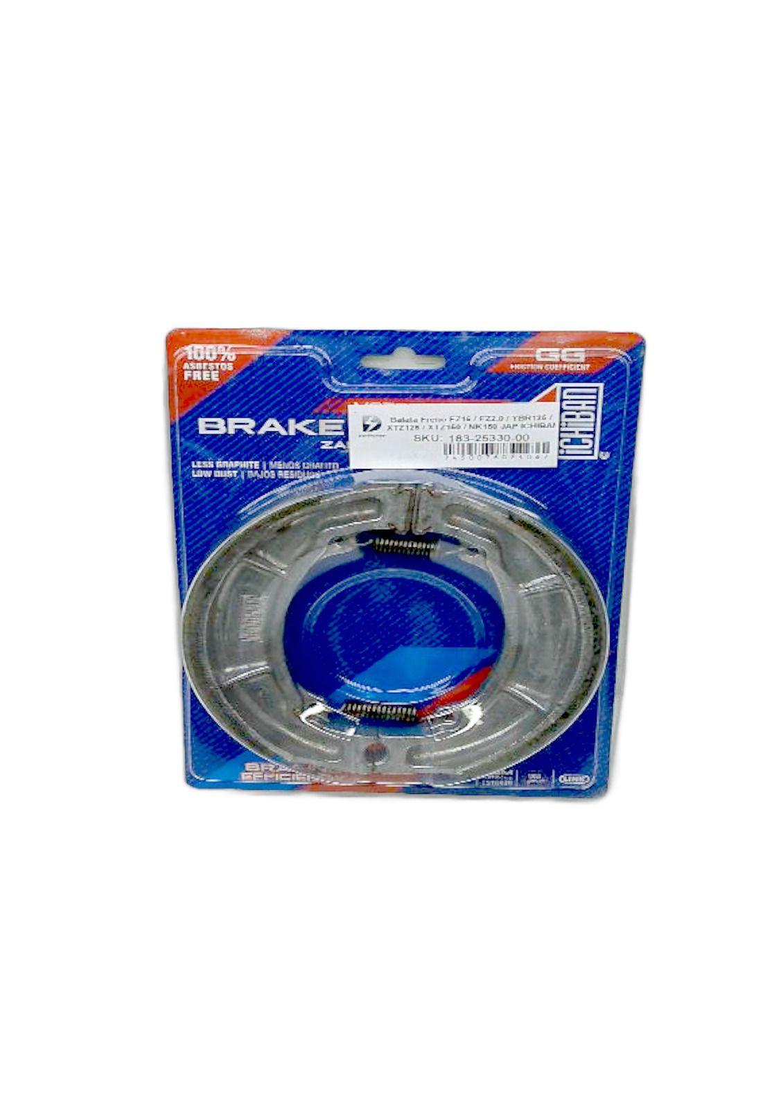 Balata Freno FZ16 / FZ2.0 / YBR125 / XTZ125 / XTZ150 / NK150 JAP ICHIBAN-3