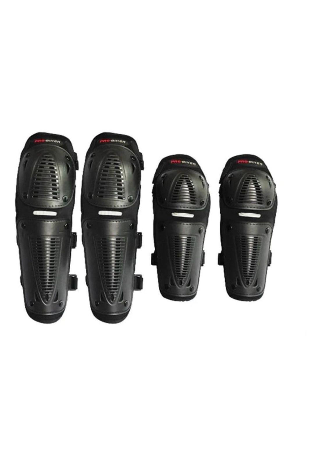 Set De Rodilleras + Coderas Para Moto Protectoras Hx-p09-0