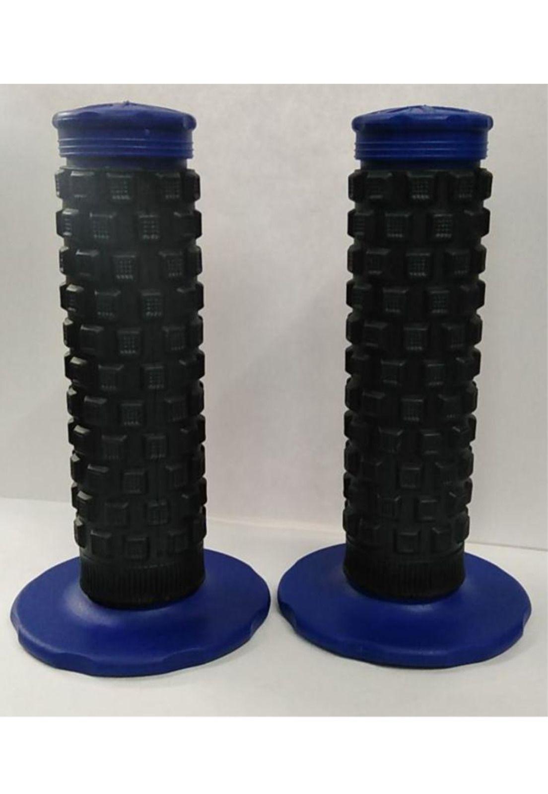 Puño De Goma Azul Para Moto-2