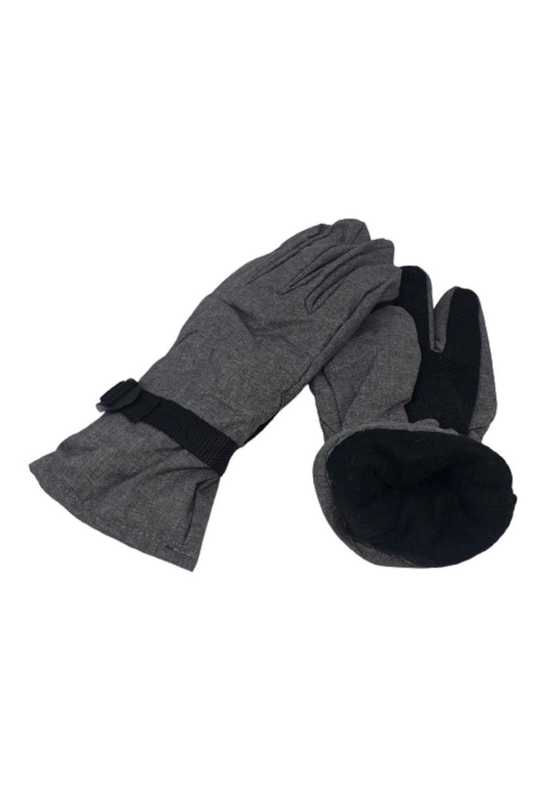 Guante De Tela Para Frio Palma Con Grip Moto Bicicleta-2