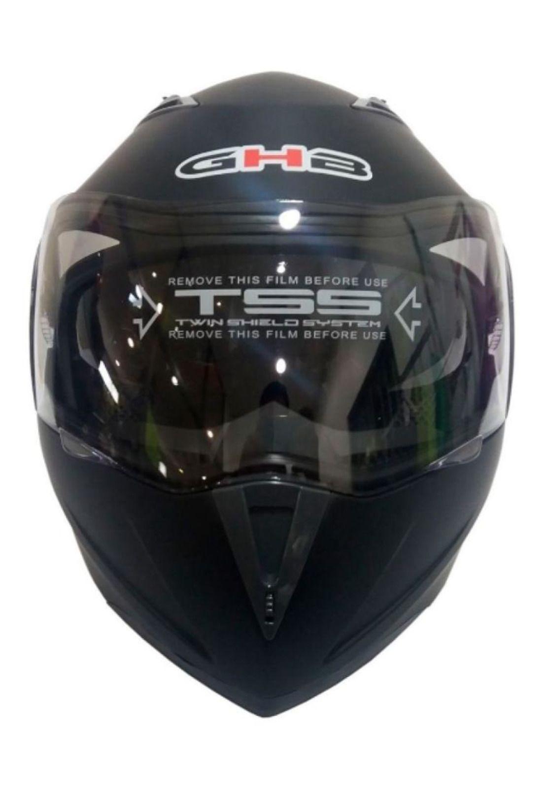 Casco Abatible Ghb 158 Negro Matte-1