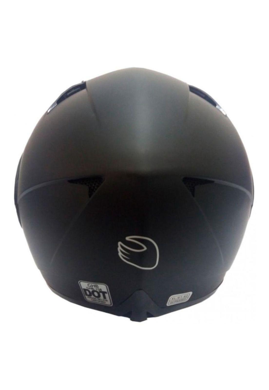 Casco Abatible Ghb 158 Negro Matte-3