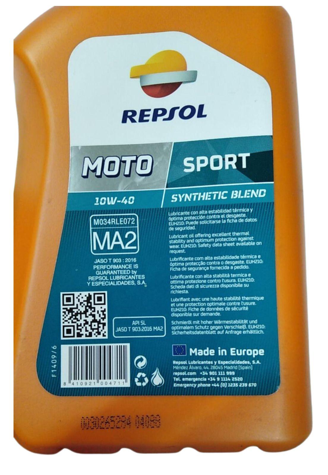 Aceite 10W40 Repsol Sport Sinthetic Blend-8