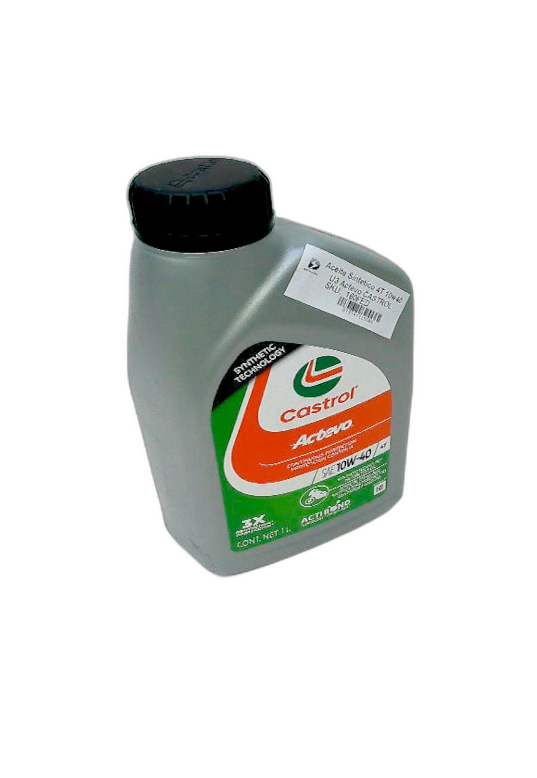 Aceite Sintetico 4T 10w40 U3 Actevo CASTROL-2
