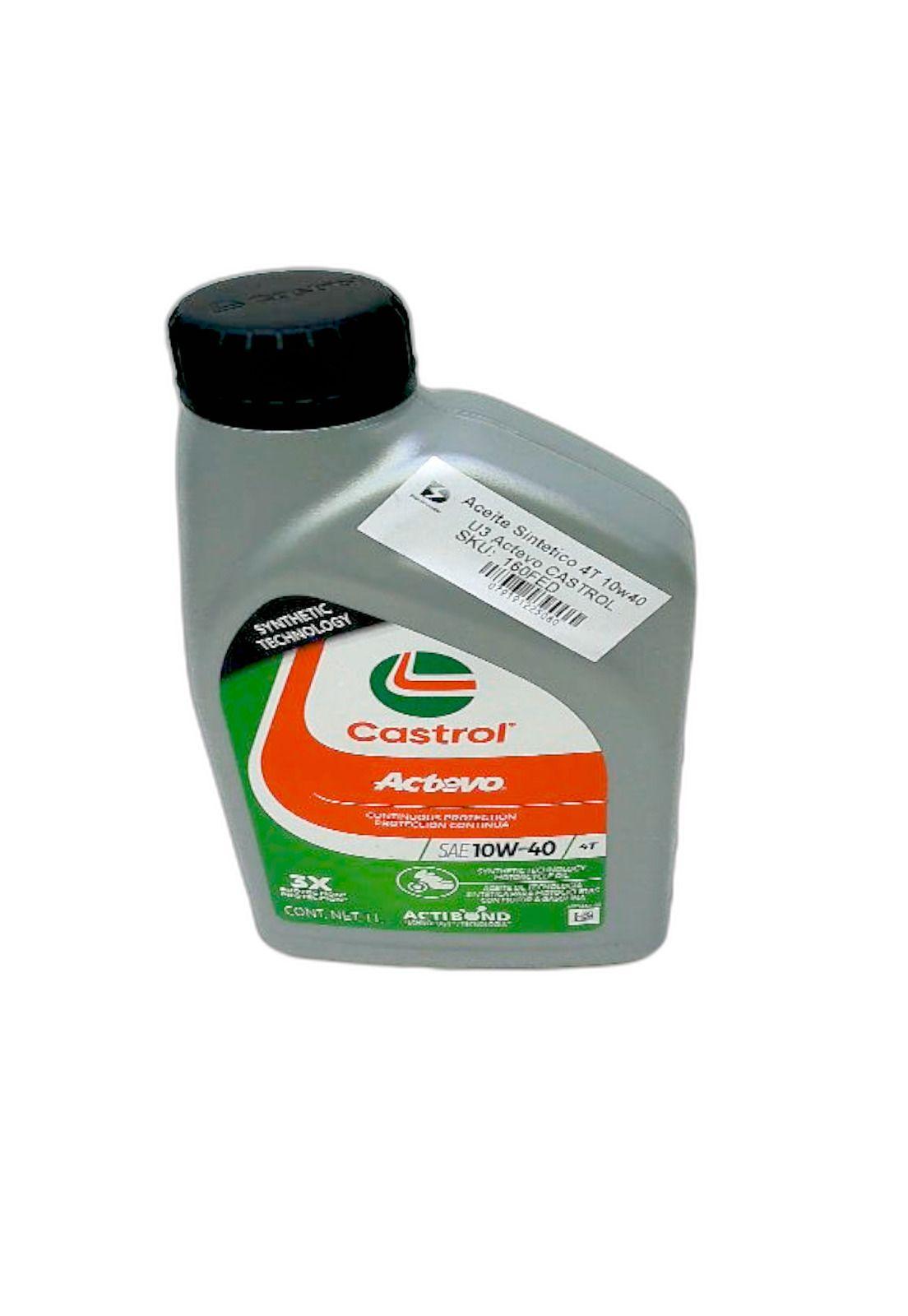 Aceite Sintetico 4T 10w40 U3 Actevo CASTROL-4
