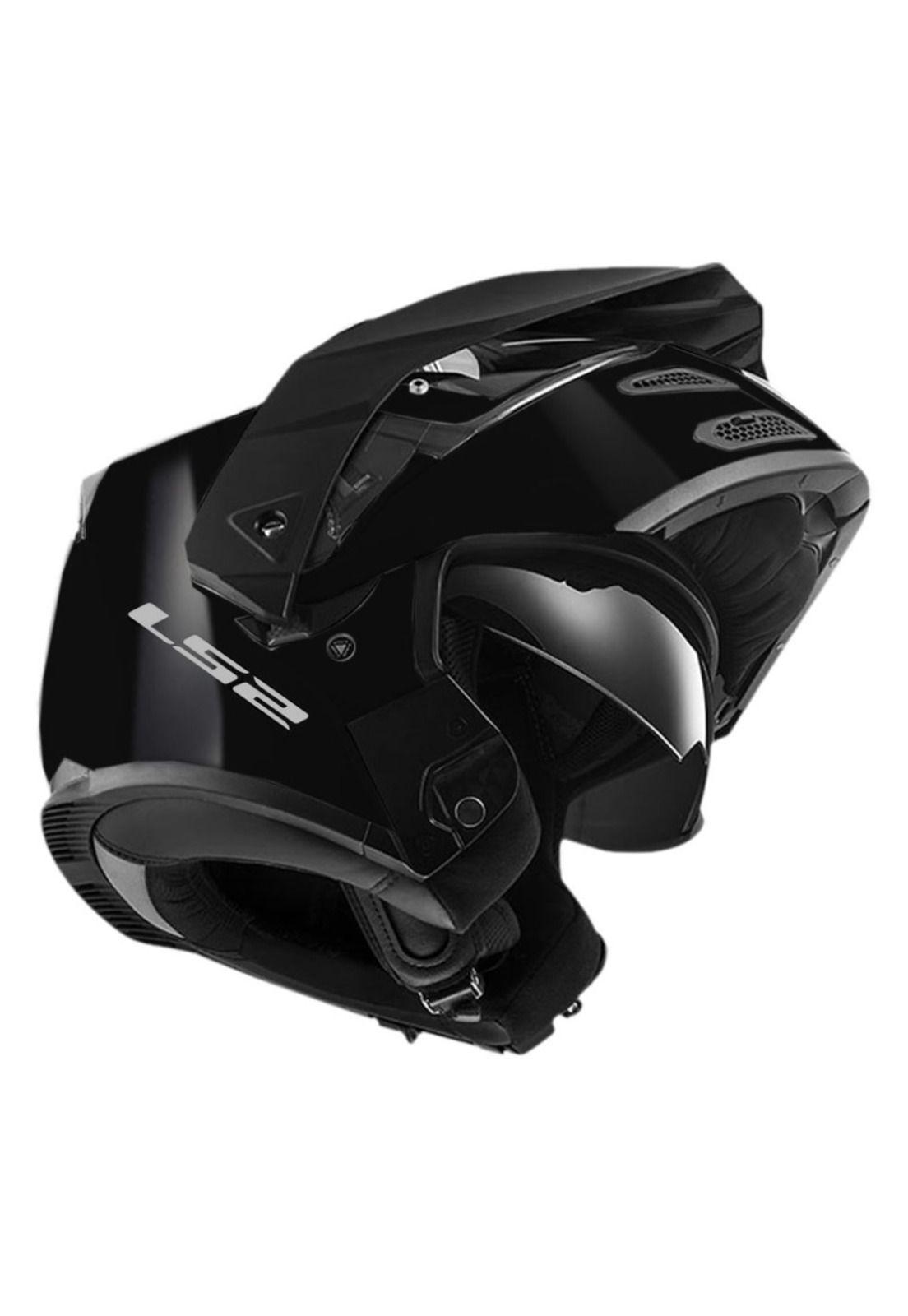 CASCO ABATIBLE LS2 FF324 METRO EVO NEGRO BRILLANTE-2