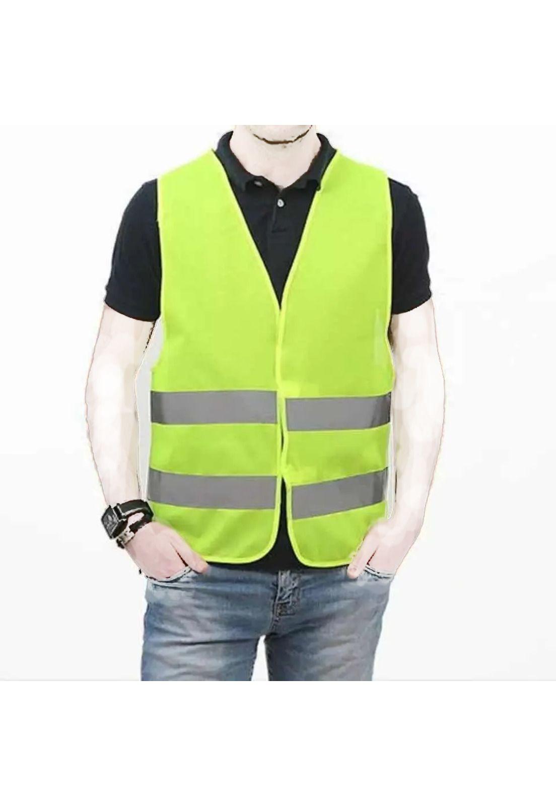 PACK 5 UNIIDADES -Chaleco Reflectante Reglamentario de Segurida Amarillo-3