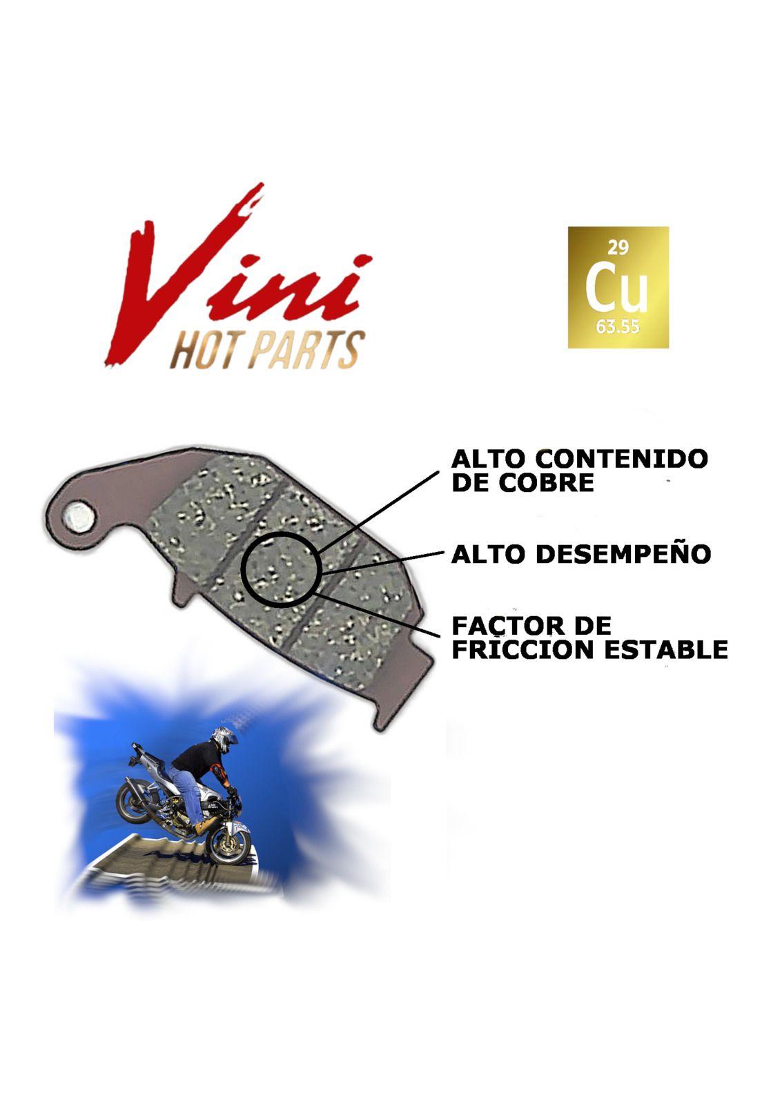 Pastillas TRAS (LMP515) GIXXER150 / CB190 / DR160 / CBF150 INVICTA150 / TNT 125 / TNT150 VINI-1
