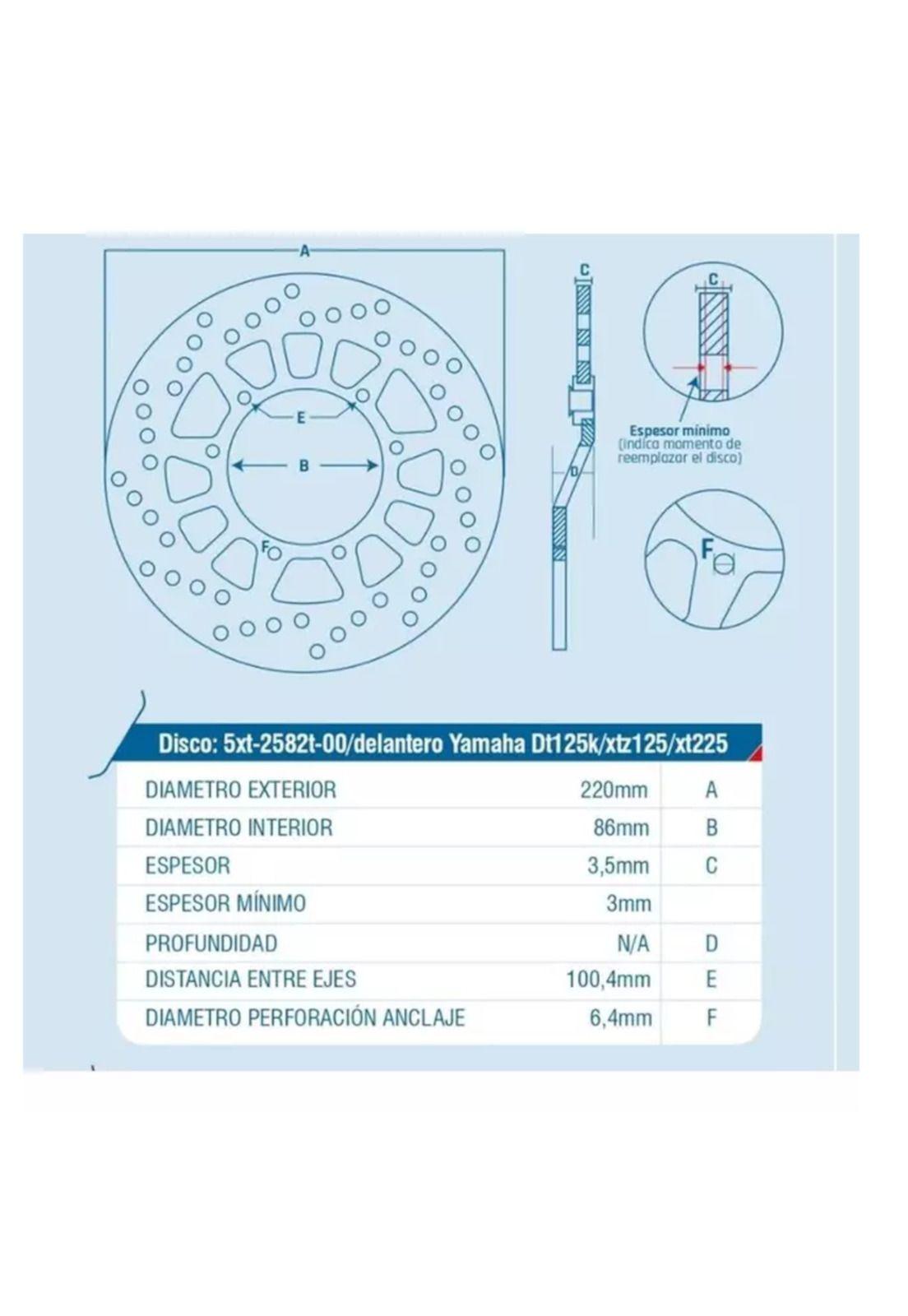 Disco Freno Delantero XTZ150 ICHIMAX-3