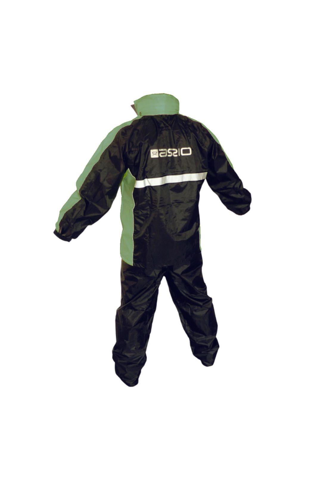 Traje Impermeable Lluvia Con capucha Moto 2pcs 14056 AXIO COLOR GRIS-1