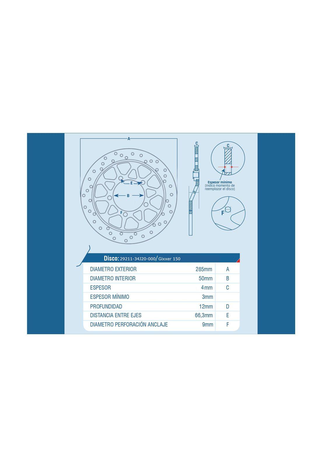 Disco Freno Delantero Gixxer 150 ICHIMAX-3