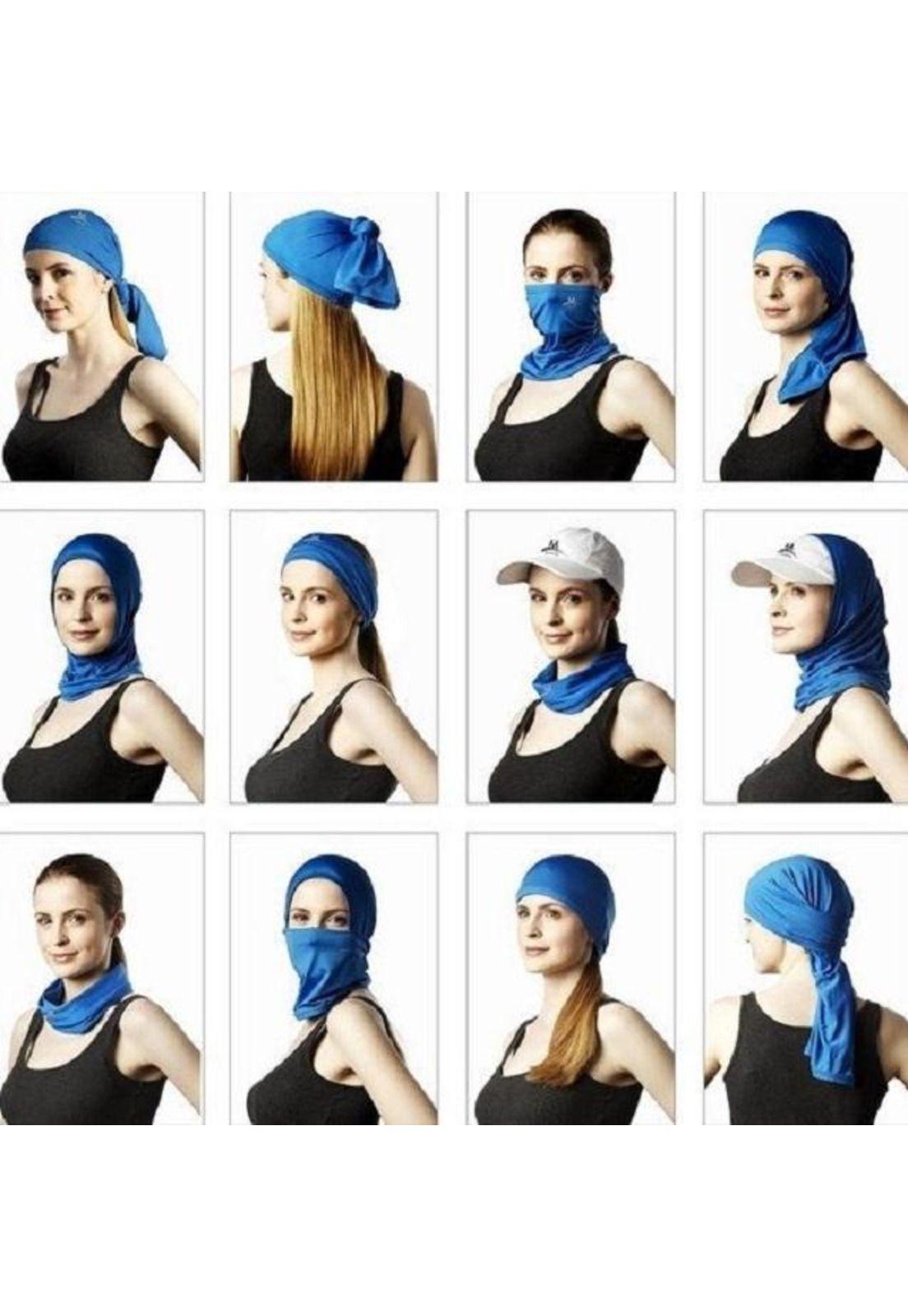 Bandana Tubular Unicolor Multifuncional Deportes-0