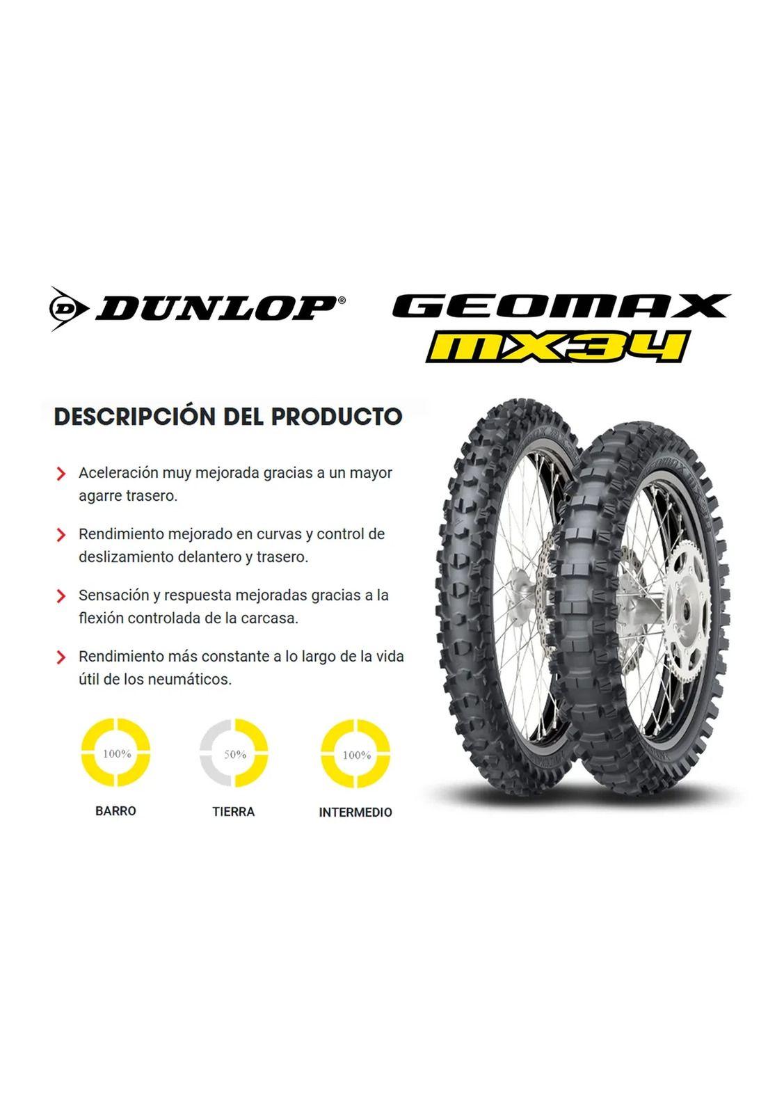 Neumatico 80/100-21 51M GEOMAX MX34 TT DUNLOP-6