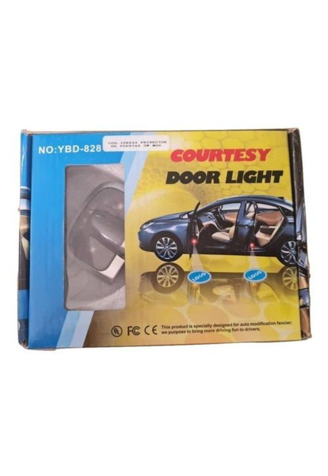 Par Led Coches Puerta Bienvenida Luz Proyector Láser Lámpara-3