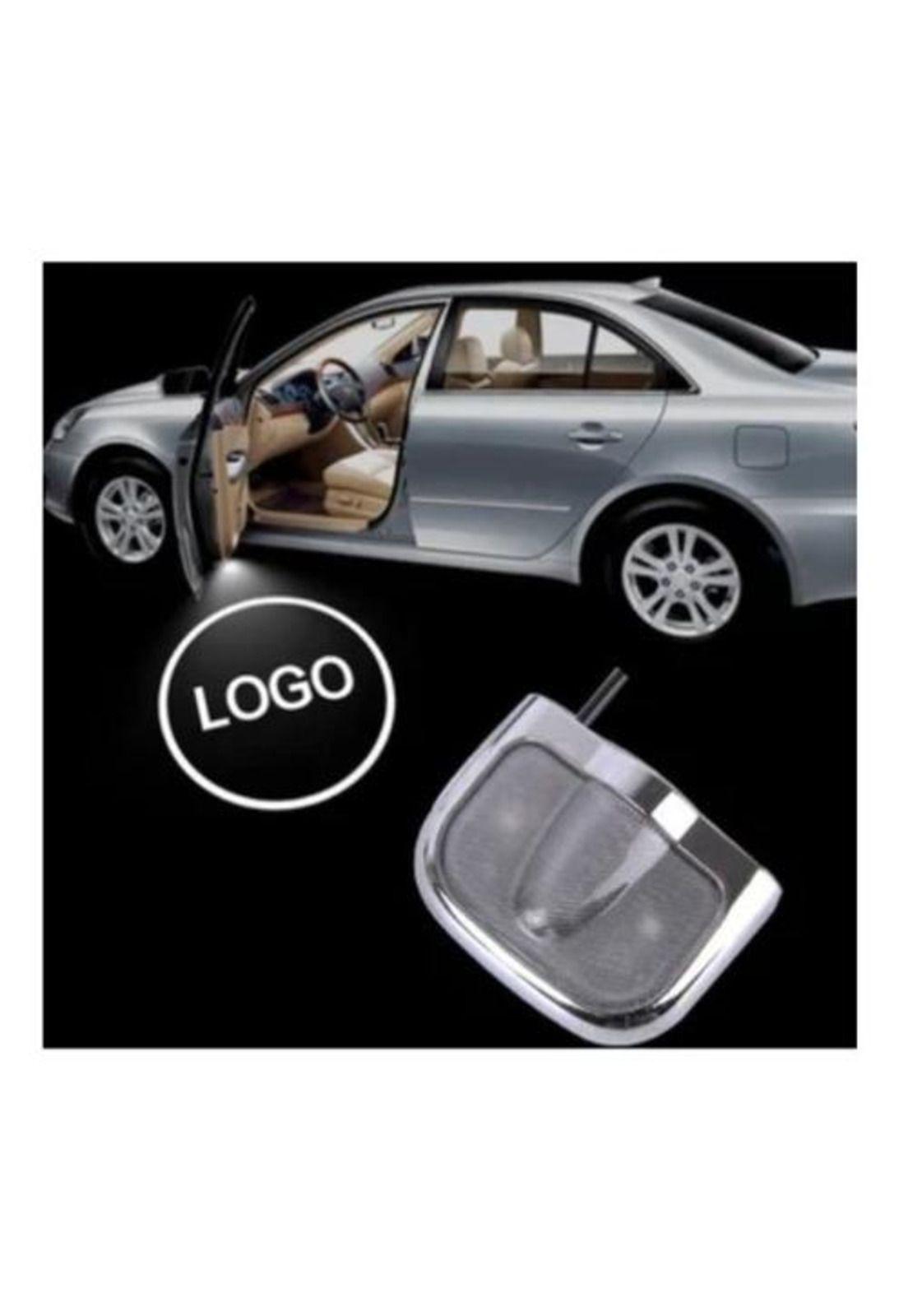 Par Led Coches Puerta Bienvenida Luz Proyector Láser Lámpara-4