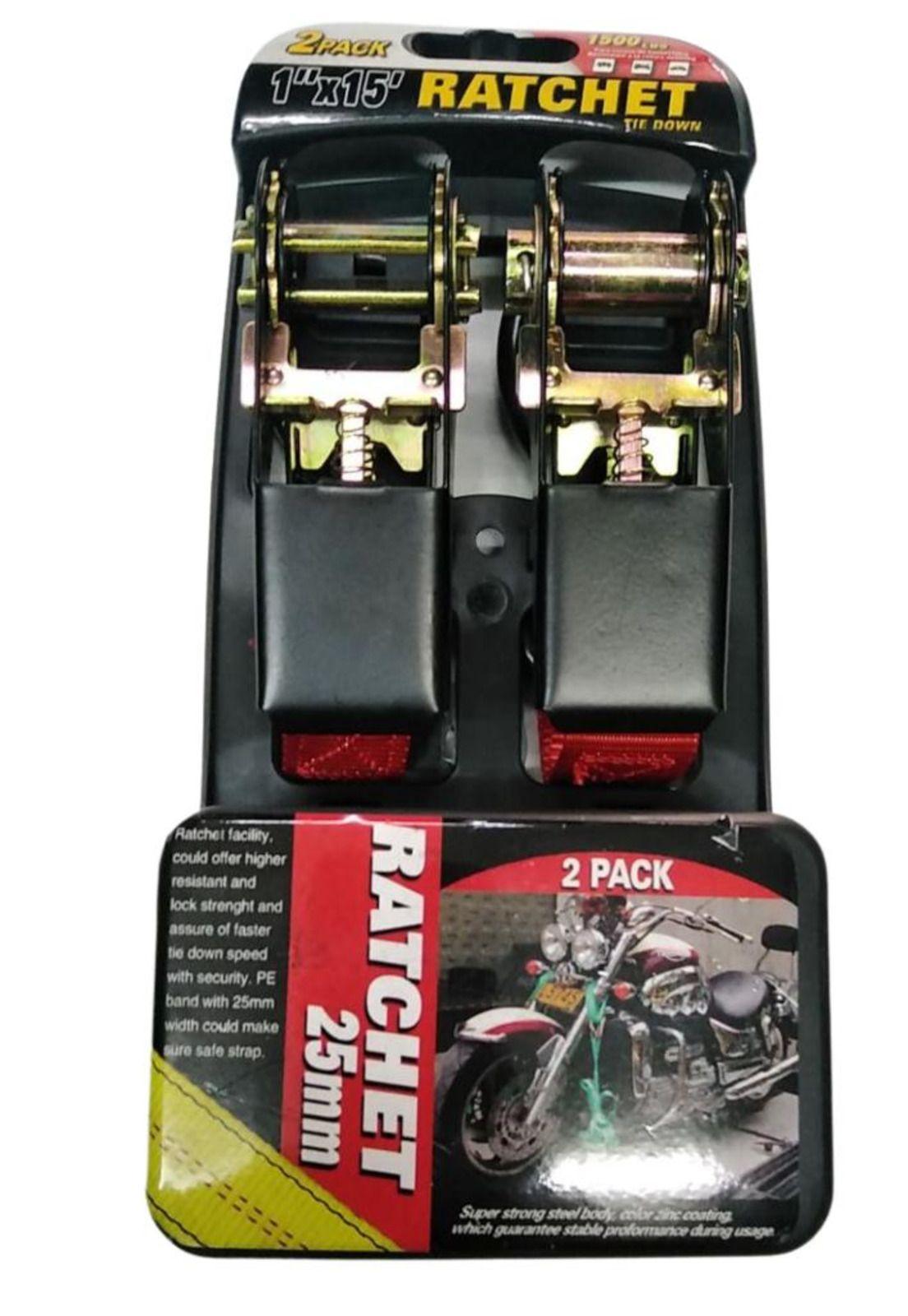 Set 2 Amarras Tie Down Eslingas Con Tensor Para Motos-5